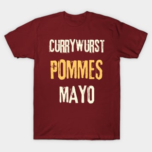 German Currywurst red T-Shirt